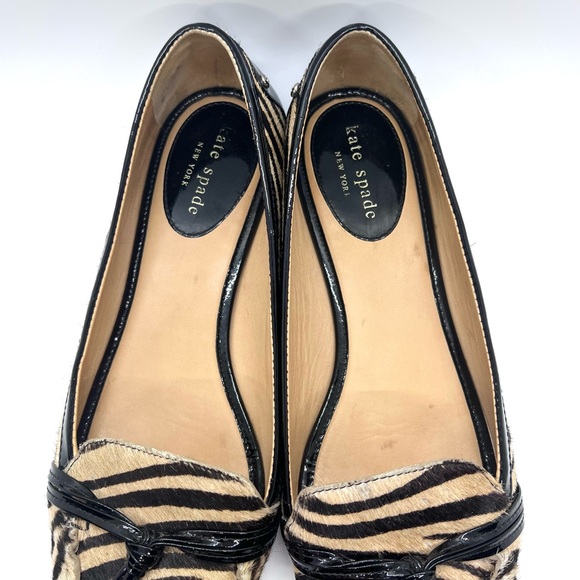 Kate Spade Calf Hair Animal Print Driving Moccasin Loafer - Picture 4 of 15
